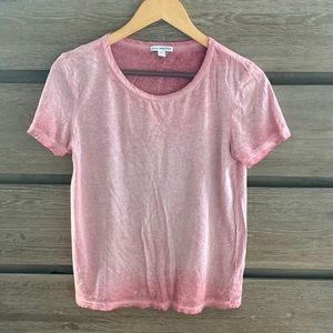 James Perse Standard T-shirt in an ombré-like red/pink shade